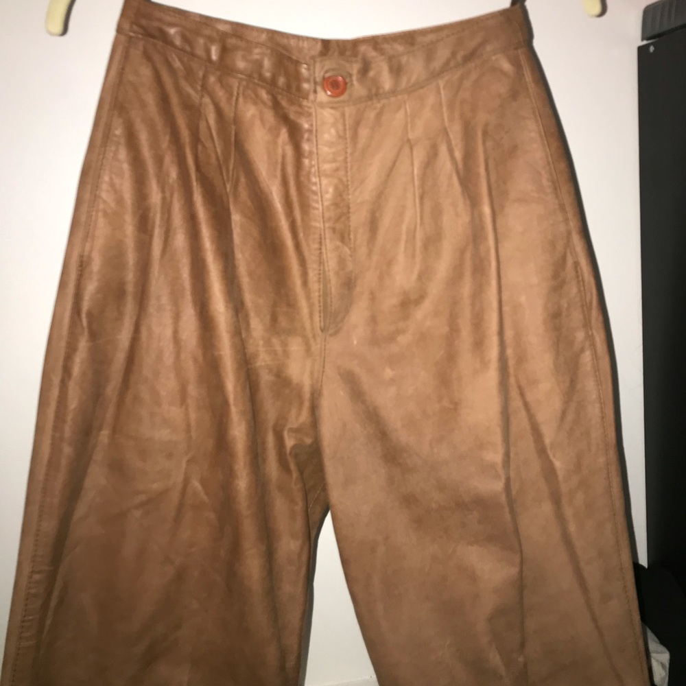 Vintage leather trousers